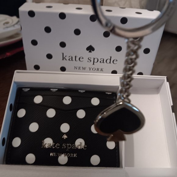 KATE SPADE CARD HOLDER N  DOUBLE FACED KEYCHAIN - Picture 5 of 10